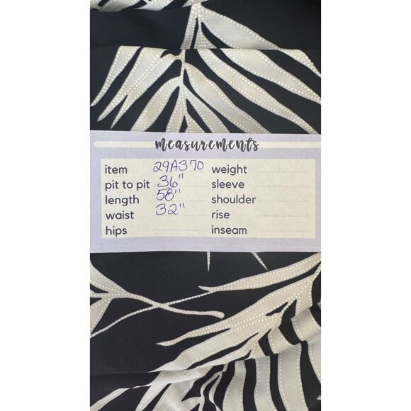 2/$30 Jessica Howard Small Romper Jumpsuit Sleeveless Navy & White Leaf Print - Picture 15 of 16